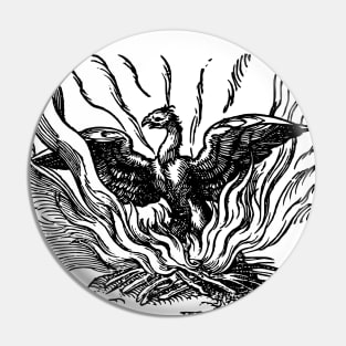 Medieval Mythical Phoenix Pin