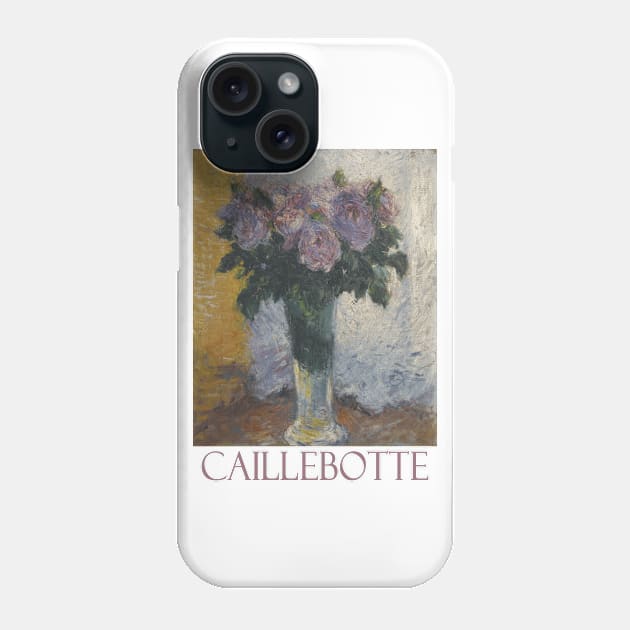 Roses in a Vase (1883) by Gustave Caillebotte Phone Case by Naves