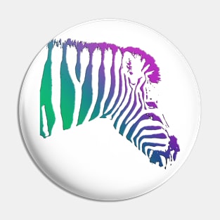 Colourful Zebra Pin