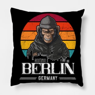 Berlin Retro Monkey Berliner Pillow