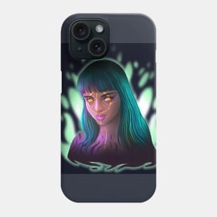 girl in fire Phone Case