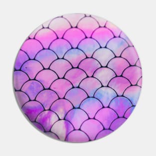 Neon Mermaid Holographic Scales Pin