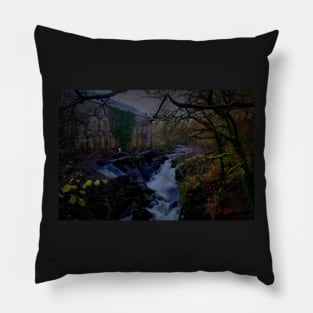 PANDY FALLS & THE OLD PENMACHNO MILL Pillow