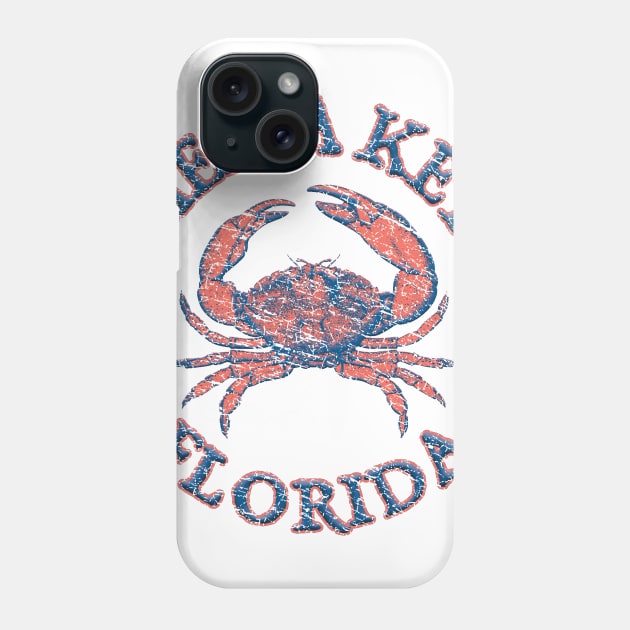 Siesta Key, Florida, Stone Crab on Wind Rose (Two-Sided) Phone Case by jcombs