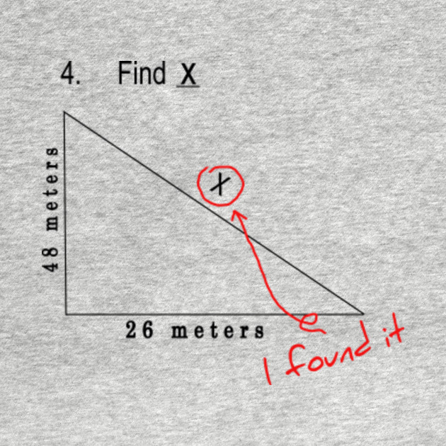 Disover Find X - Find X I Found It Funny Mathematics - T-Shirt