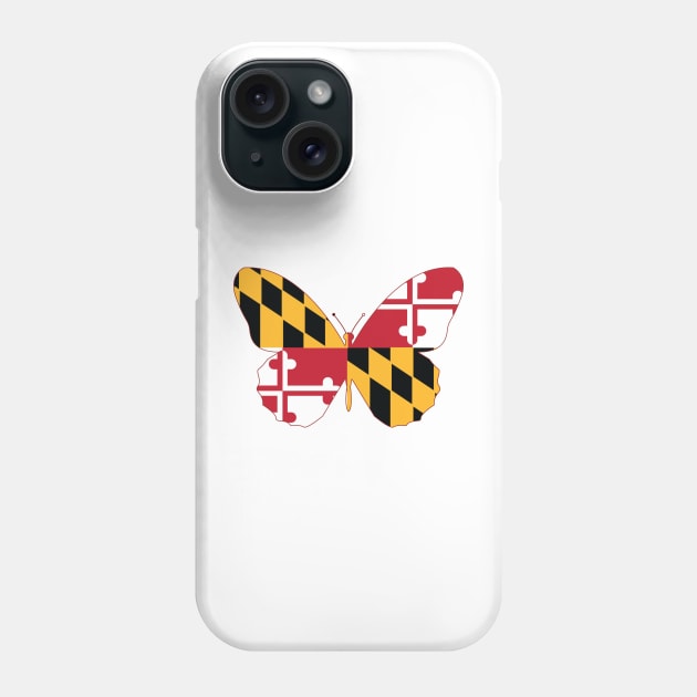 Maryland Butterfly Phone Case by Wickedcartoons