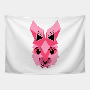 Rabbit face, bold pink Tapestry