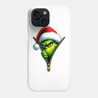 Grinch Zipper Phone Case