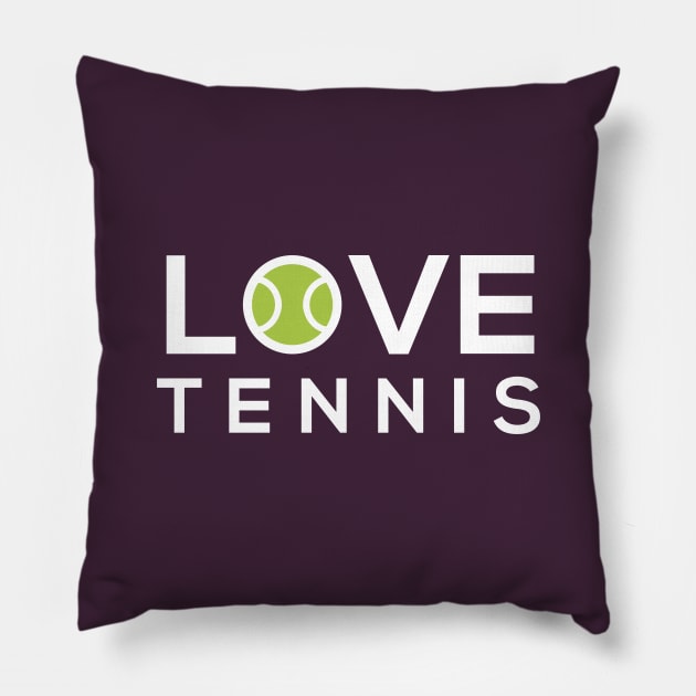 Love Tennis Pillow by EbukaAmadiObi19