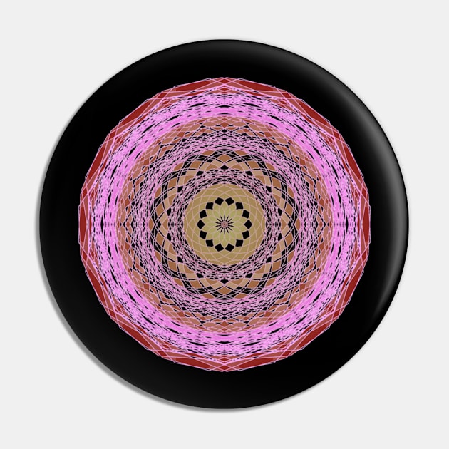 Peculiar Floral Pattern -purple Voilet  mandala design - Regenbogenfarben Pin by Mandalasia