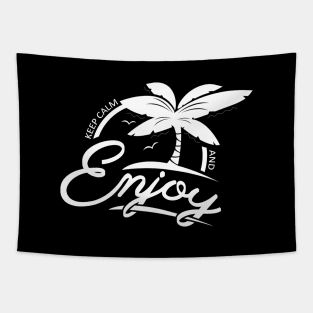 'Keep Calm and Enjoy' Awesome Pina Colada Gift Tapestry