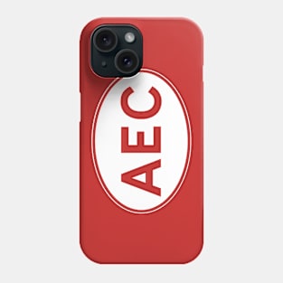 AEC classic lorry oval country plate Phone Case