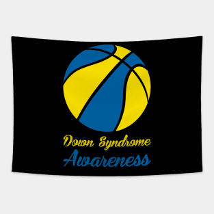 Down Syndrome Awareness Basketball Tapestry