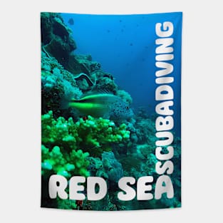 Red Sea Scuba Diving Tapestry