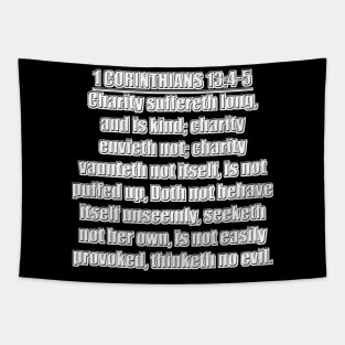 Bible Verse 1 Corinthians Chapter 13  4 - 5 Tapestry