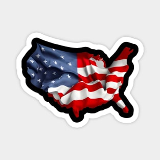 Patriotic American Flag Shirt Magnet