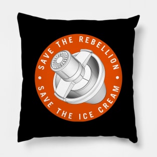 Save the Rebellion Save the Ice Cream Circle Pillow