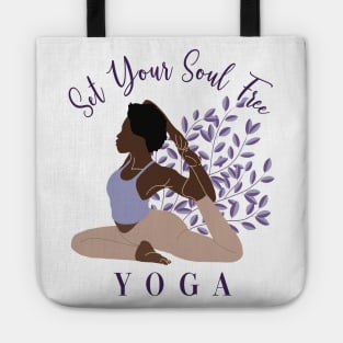 Set Your Soul Free Ashtanga Hatha Asanas Kundalini Yogi Yoga Tote