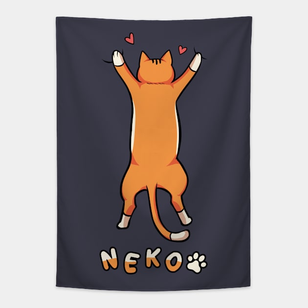 Hanging Cat Tapestry by KucingKecil