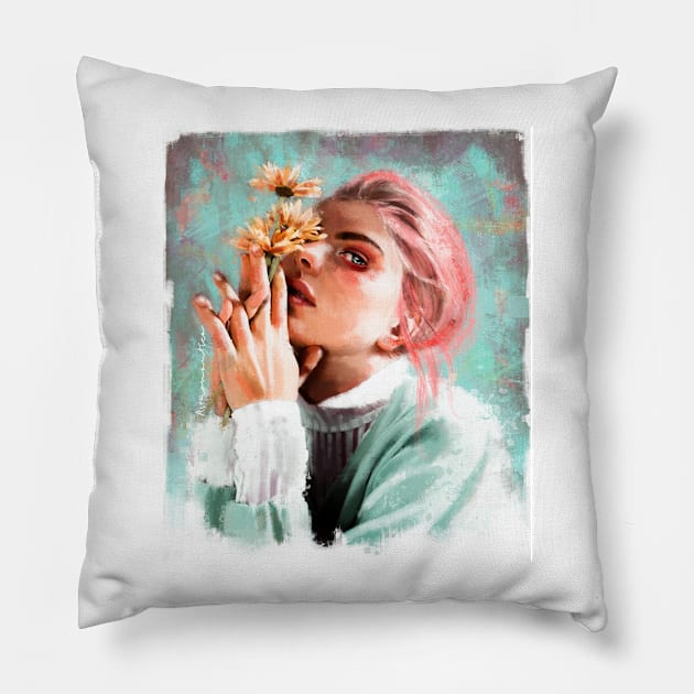 Daisy Pillow by astronauticarte