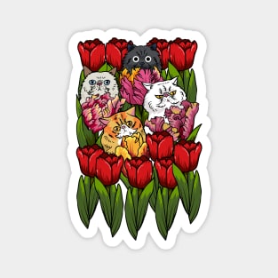 Tulip Persian Cat Magnet