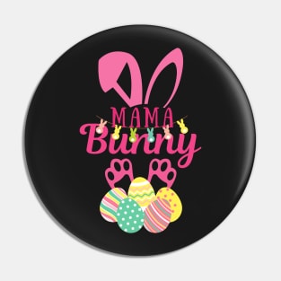 Mama Bunny Happy Easter Bunny Pin