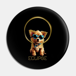 eclipse dog sunglases Pin