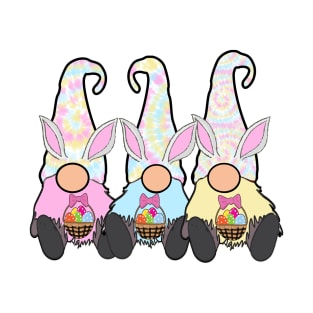 Cute Hippie Easter Gnomes Bunny T-Shirt