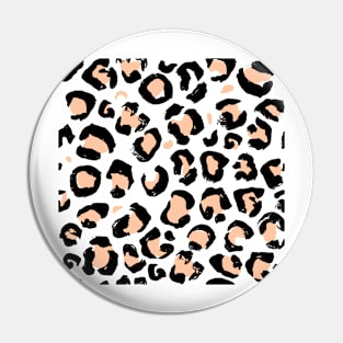 Orange Leopard Print Pin