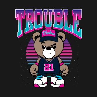 cute teddy bear troublemaker tee T-Shirt