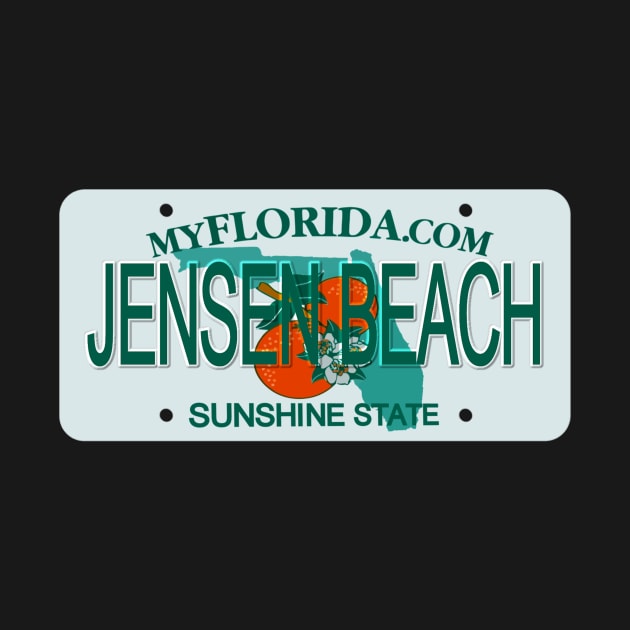 Jensen Beach Florida License Plate by Mel's Designs