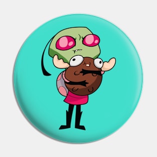 Invader Zim: Zim & Mini Moose Pin