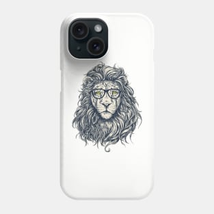 Lion Reading 1 Phone Case