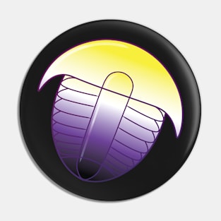 Nonbinary Pride Trilobite Pin