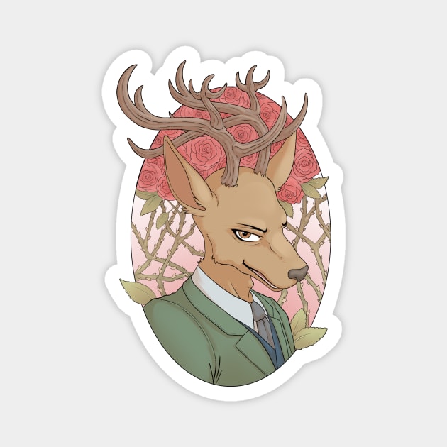 Elegant Deer Magnet by JFells