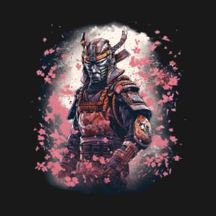 Samurai in sakura T-Shirt