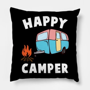 'Camper Trailer Fire ' Cool Camping Camper Trailer Pillow