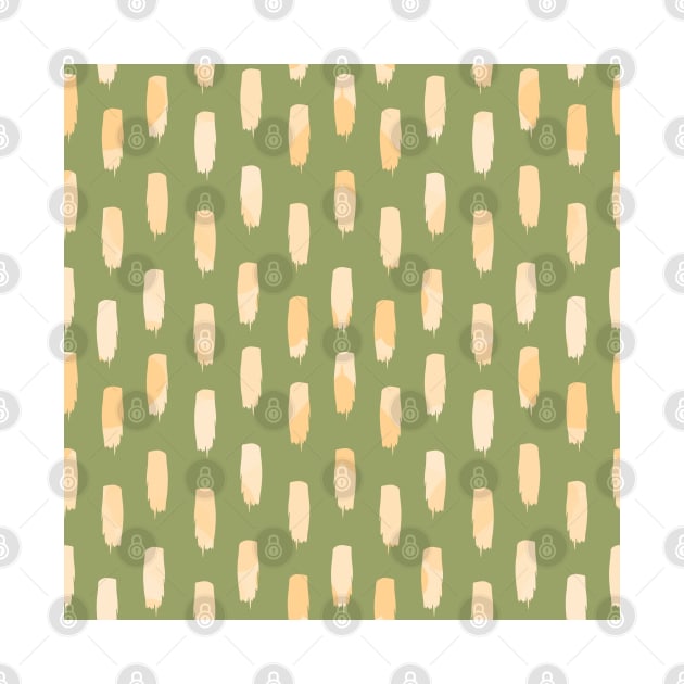 Green Brush Strokes Pattern by MutchiDesign