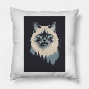 Ragdoll Cat 2 - Japanese Retro Art Pillow