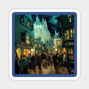 Starry Night in Diagon Alley Magnet