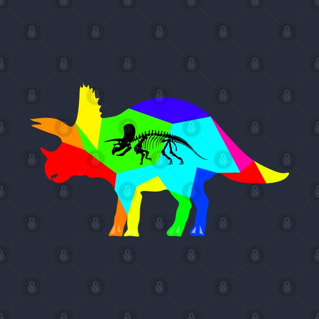 Colorful triceratops by MariRiUA