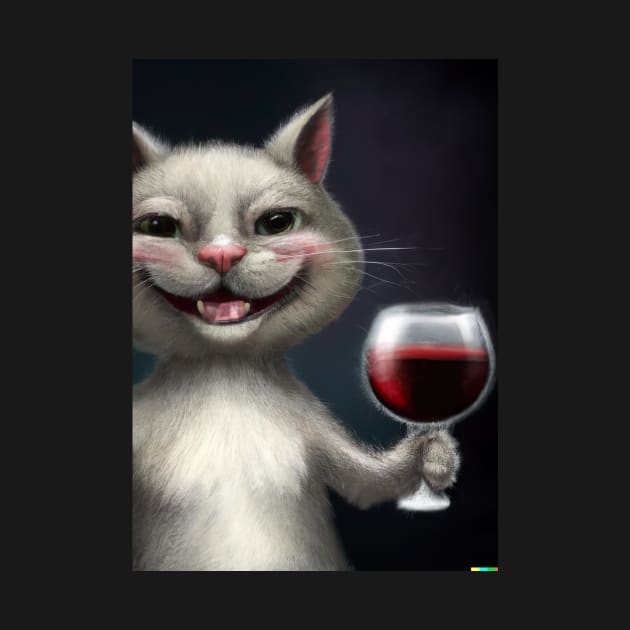 Cat with Wine by maxcode