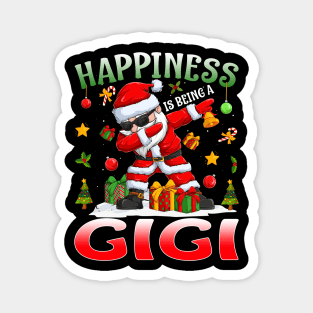 Happiness Is Being A Gigi Santa Christmas Magnet