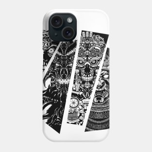 Samurai robot demon demon zombie Phone Case