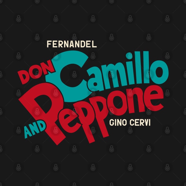 Don Camillo and Peppone Typography Design by Boogosh