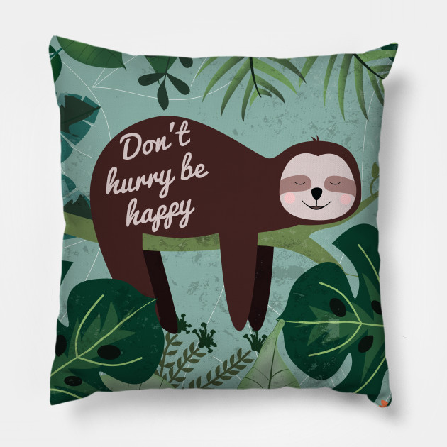 sleepy sloth pillow