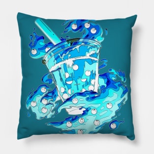 Angry Boba Tea Monster - Specter Pillow