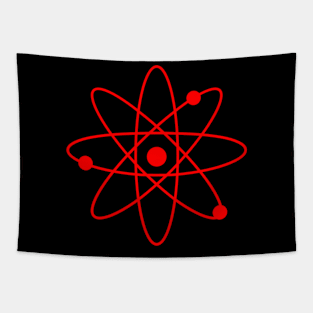 Red Atom Tapestry