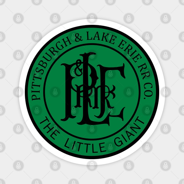 Vintage Pittsburgh and Lake Erie Railroad Magnet by Railway Tees For All