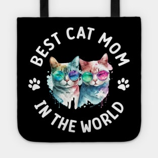 Best cat mom in the world Tote